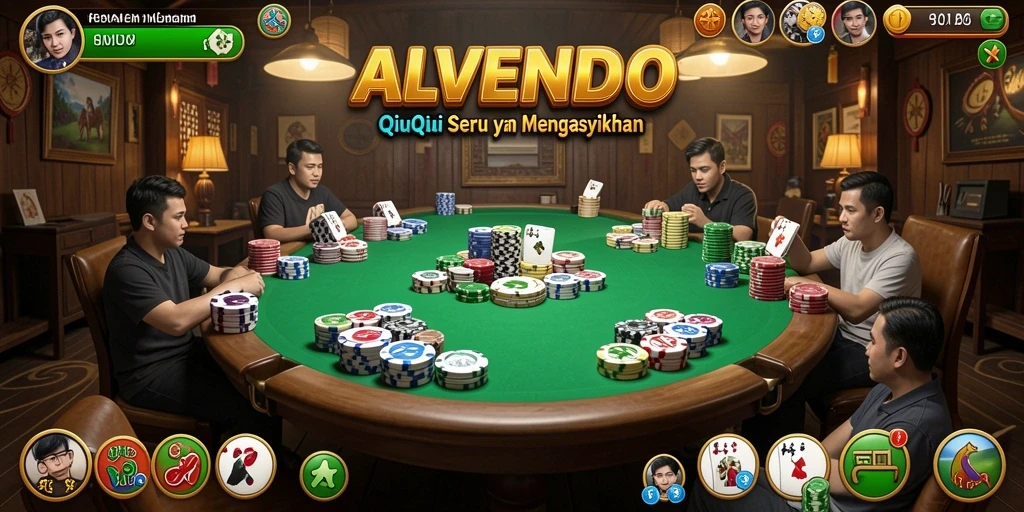 Tampilan gameplay utama ALVENDO yang seru dan menantang.