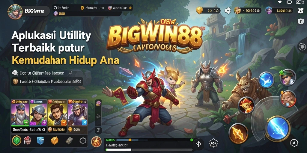 Tampilan utama aplikasi BIGWIN88 yang menarik dan fungsional.