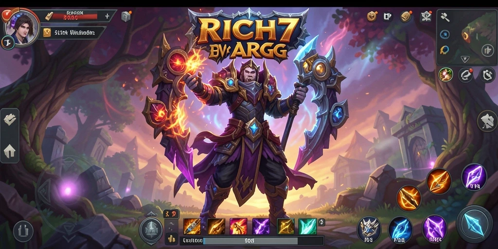 Tampilan gameplay menarik dari RICH7 yang memukau.