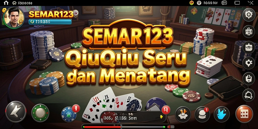 Screenshot SEMAR123 menampilkan momen seru saat bermain QiuQiu.