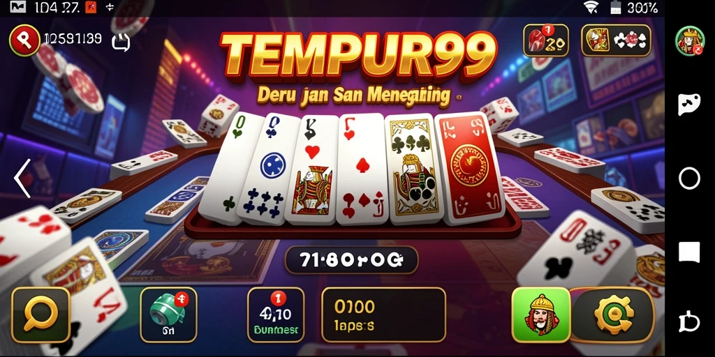 Gameplay seru dan menegangkan TEMPUR99 yang mengajak pemain berkompetisi.